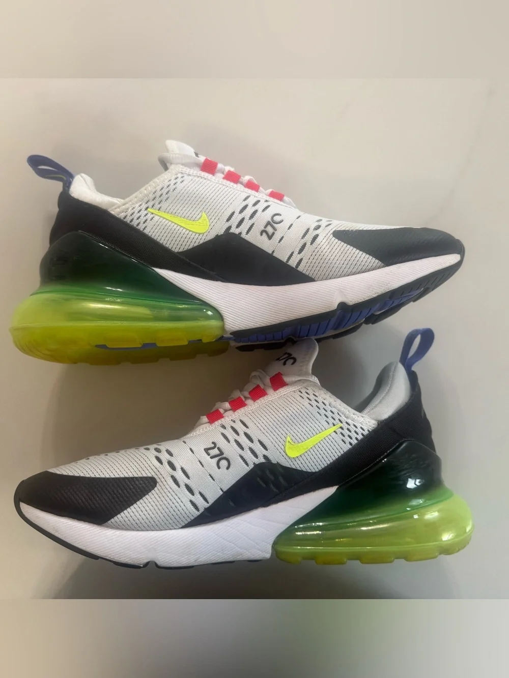 Nike Air Max 270 - White Volt Siren Red